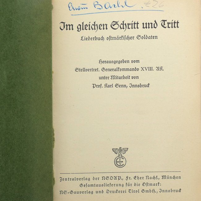 Wehrmacht Song Book 'Im gleichen Schritt und Tritt' — image 2