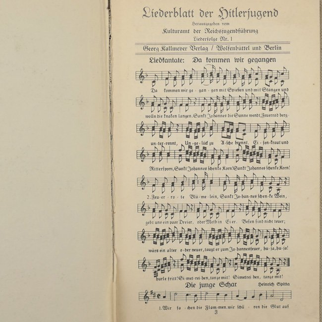 Hitlerjugend Song Book 1935 — image 2