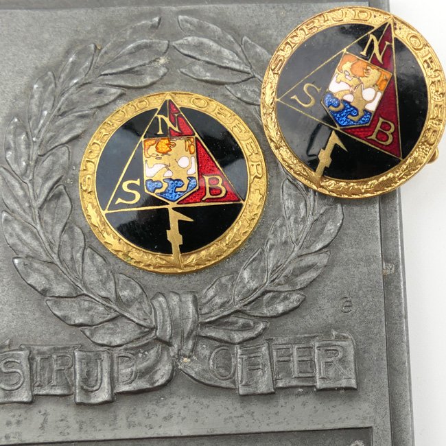 NSB 'Strijd Offer' Plaque & Badge — image 2