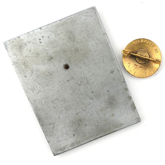 NSB 'Strijd Offer' Plaque & Badge — image 4