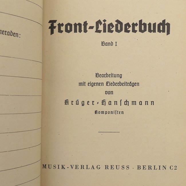 NSKOV 'Front-Liederbuch' - Soldier's Song Book — image 3