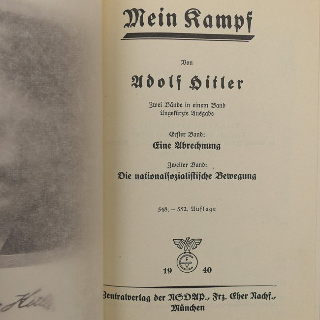 Adolf Hitler's 'Mein Kampf' 1940 - 'Vienna' — image 6
