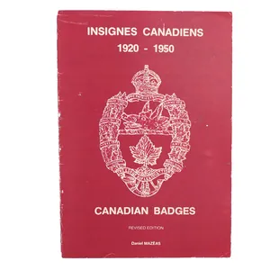 Reference book 'Insignes Canadiens - 1920-1950 - Canadian Badges'