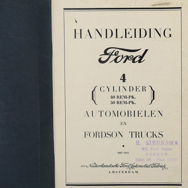Ford 4 Cylinder Car Instruction Manual 1934 — image 2