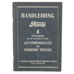 Ford 4 Cylinder Car Instruction Manual 1934