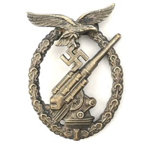 Luftwaffe Flak Artillery War Badge 'Juncker'