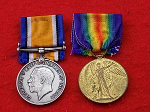 WW1 BWM/Vict Pair - Rifle Brigade