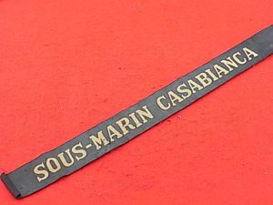 WW11 French Navy Tallie - Sous-Marin Casabianca