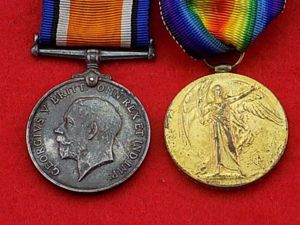 WW1 BWM/Vict Pair - Hampshire Yeomanry