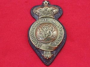 Victorian Horse Martingale Generic Badge on Leather Backing