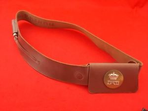 Officers Leather Cross Belt & Pouch with Whistle - 4/7 …