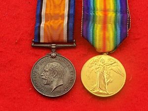 WW1 BWM/Vict Pair - Lt E K Gatfield - 11th …
