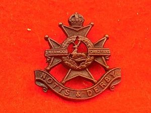 Officers Cap Badge - Notts & Derby Regiment