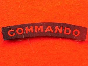 Cloth Shoulder Title - Commando