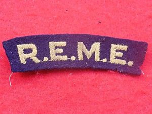 Cloth Shoulder Title - R.E.M.E.