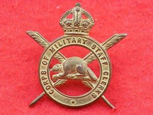 Canadian Cap Badge - Corps of Military Staff Clerks