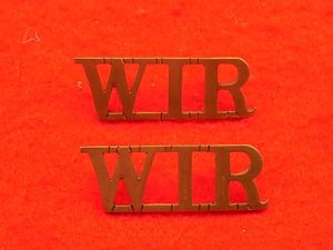 Pair Shoulder Titles - West Indies Regiment