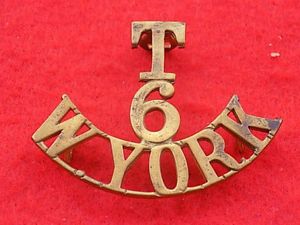 Shoulder title - 6 Territorial - West Yorkshire Regiment