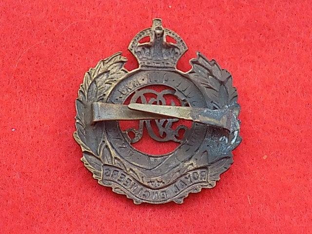 George V - Officers Cap Badge - Royal Engineers — image 2