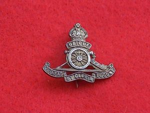 HM Silver Sweetheart Badge - Royal Artillery