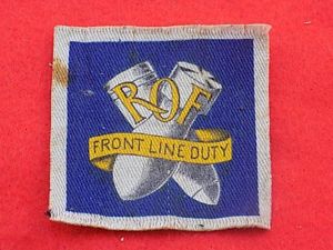 Cloth Badge - Royal Ordnance Factory