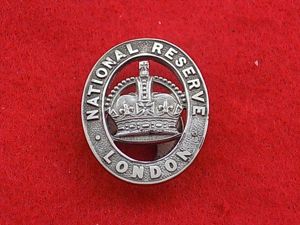 HM Silver Lapel Badge - National Reserve - London