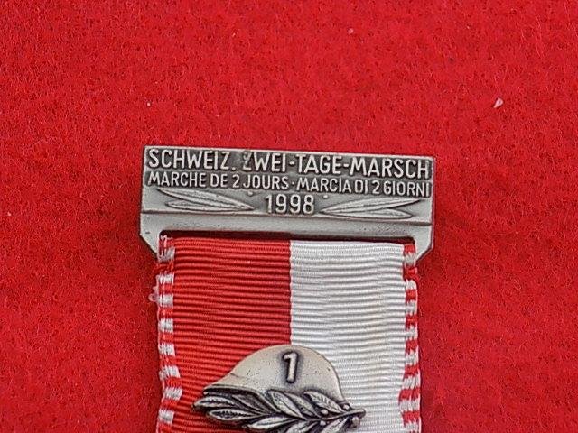 Swiss Medal - 2 Day March 1998 — image 2