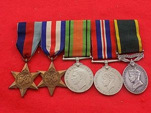 WW11 Medal Group with Territorial Efficiency Medal to RAMC