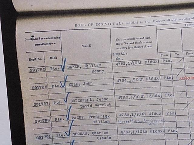 India GSM - Afghanistan NWF 1919 bar - Middlesex Regiment — image 5