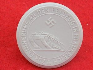 Rare WW11 Meissen Tablet - Fall of Paris 14 June …