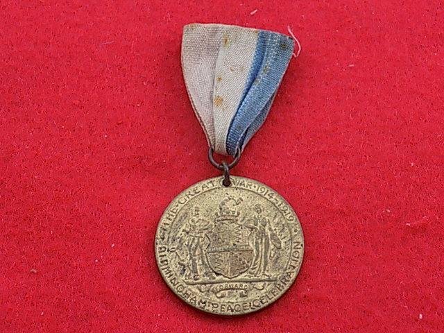 WW1 Peace Medal - Birmingham — image 2