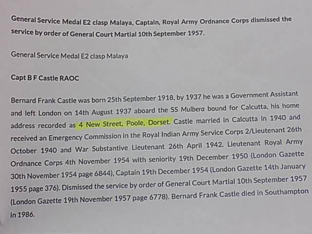 GSM with Malaya bar - Captain RAOC — image 3