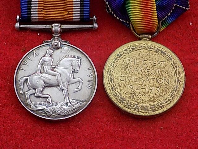 WW1 BWM/Vict Pair - Machine Gun Corps — image 2