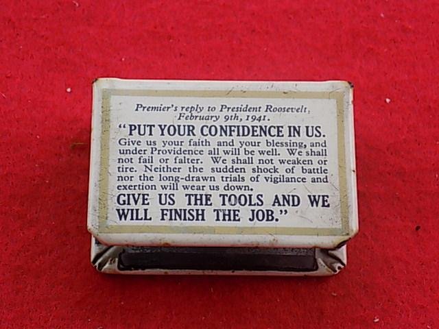 The Prime Minister, Mr Winston Churchill - Matchbox Cover — image 2