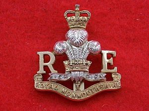 Staybrite Cap Badge - Royal Monmouthshire Engineers