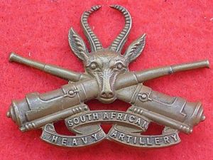 Cap badge - South African Heavy Artillery