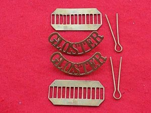 Pair Shoulder Titles - Gloster