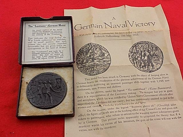 Boxed RMS Lusitania Medal (British Copy) — image 2