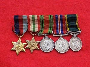 WW11 - Group of Miniature Medals