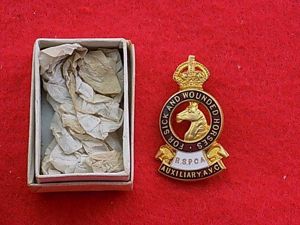 Boxed WW1 Pin Badge, - R S P C A …