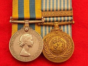 Pair British & UN Korea Medals - Royal Army Service …