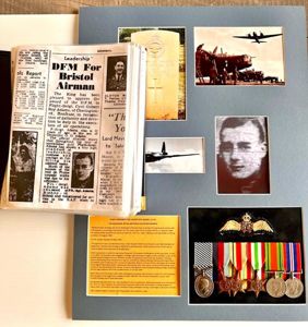 WW2 RAF MEDITERRANEAN DFM GROUP TO FT. SGT. CYRIL ADAMS