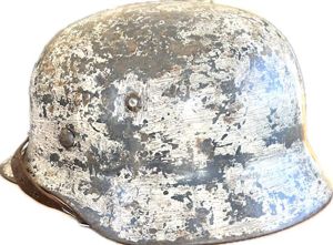 WW2 M35 WINTER CAMOUFLAGE LUFTWAFFE HELMET