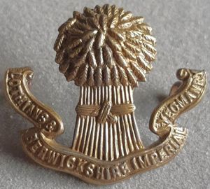 BRITISH - The Lothians & Berwickshire Imperial Yeomanry Gilding Metal …