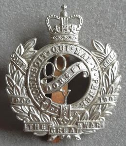 BRITISH - The Queen's Own Dorset Yeomanry Q/C White Metal …