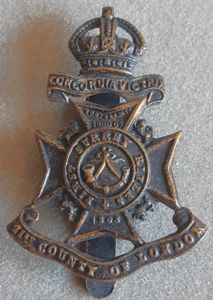 BRITISH - London Regiment (21st County of London Battalion) Blackened …