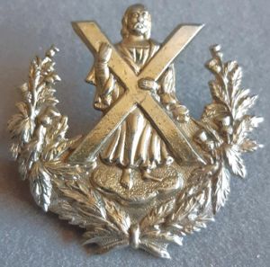 BRITISH - The Queen's Own Cameron Highlanders White Metal Sporran …