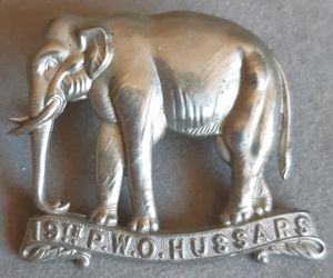 BRITISH - 19th (Queen Alexandra's Own Royal Hussars White Metal …