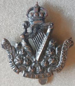 BRITISH - The King's (Liverpool Regt) 8th Irish Battalion Blackened …