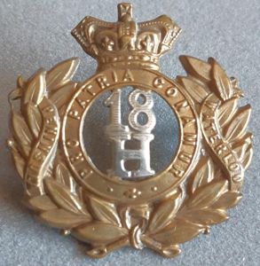 BRITISH - 18th (Queen Mary's Own) Royal Hussars QVC Bi-Metal …